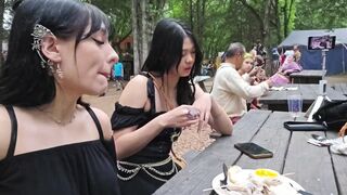 Juliakins Braless, Hard Nips Renaissance Festival Stream Compilation