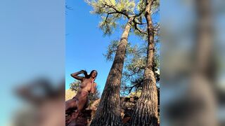 Emberpeach AKA Wild Path Outdoor Naked In Forest Teasing