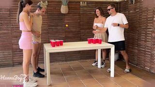 Hanna Joy Receives A Cumshot After Beer Pong Party