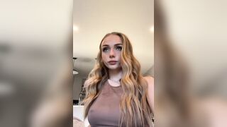 Ryeroast In Brown Dress Her Hard Nips Seethrough