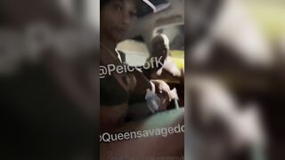 Freaklikem3 Black Trans Getting Blowjob In Car By Queensavagedoll Onlyfans