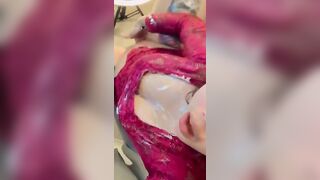TikTok Starlet Applies Cream To Her Bare Tits And Pussy In Leaked Clip