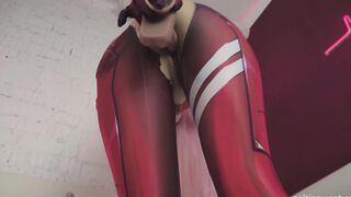 Selti As Zero Two Cosplay Rip Her Costume And Digging Nude Pussy